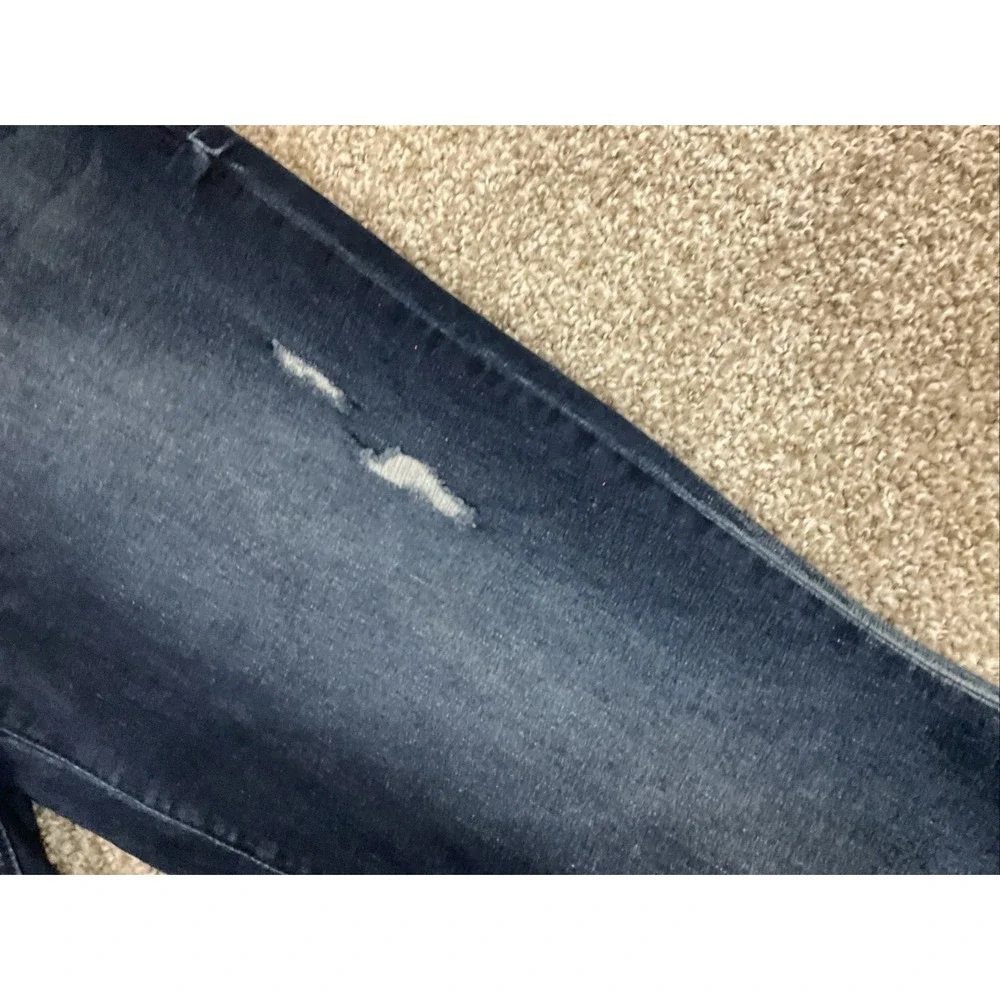VTG YMI Juniors Y2k 90s Low Rise Flared Leg Dark Wash Booty Jeans 13/31 (32x30)